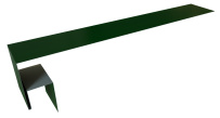Планка околооконная сложная 250x50x18 (j-фаска) Grand Line с покрытием Satin 0,5 мм RAL 6005