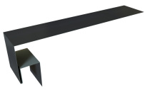Планка околооконная сложная 200x50x18 (j-фаска) Grand Line с покрытием PurLite Matt 0,5 мм RAL 7024
