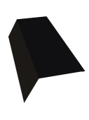 Карнизная планка 100x65 Grand Line с покрытием Rooftop Matte 0,5 мм RAL 9005