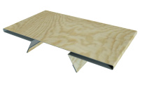 Планка стыковочная составная верхняя Grand Line с покрытием Print Elite 0,45 мм Golden Wood TwinColor